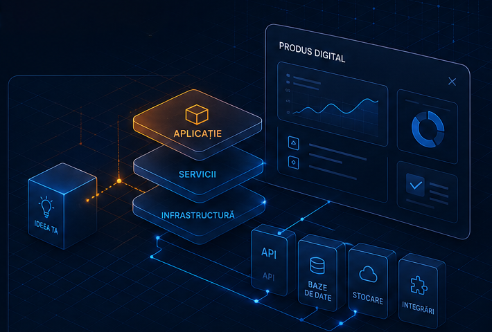 Previzualizare a unei arhitecturi de produs digital